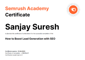 SemRush Certification