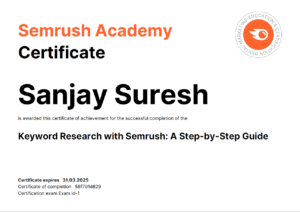 SemRush Certification